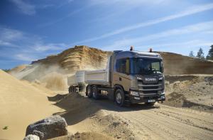 Scania G 450 6x2 Rear-Steer Tipper with Trailer 2017 года